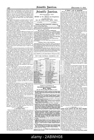 Ein Porzellan Fiddle. Veröffentlicht wöchentlich an Nr. 87 PARK ROW NEW YORK. 0. D. MUNN. A. E. STRAND BEDINGUNGEN FÜR DEN Scientific American. Der Scientific American Supplement Inhalt. Der SCIENTIFIC AMERICAN SUPPLEMENT für die Woche 8. Dezember 1877 endet. Vollendete. Gibt es EIN RECHT DER ERFINDUNG) UNITED STATES PRÄGUNG UND DIE GROSSE PYRAMIDE., 1877-12-08 Stockfoto