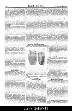 Kochen mit Dampf. Reisen cabrio Mütze und Schal. . Internationale geographische Kongress. Explosive medizinische Wirkstoffe., Scientific American, 1881-02-26 Stockfoto