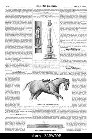 Ein weiterer Ballooning Ausfall. Neue Seite - Sattel SATTELGURT. Einige Vertreter der Amerikaner. Vorgeschlagene ELECTRIC LIGHT TOWER IN NEW ORLEANS. Sonstiges Erfindungen. Explosion einer Lokomotive. KeNAUGHT's Seite - Sattel SATTELGURT, Scientific American, 82-03-18 Stockfoto