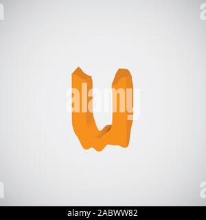 Schmelz orange Charakter, Vektor Stock Vektor