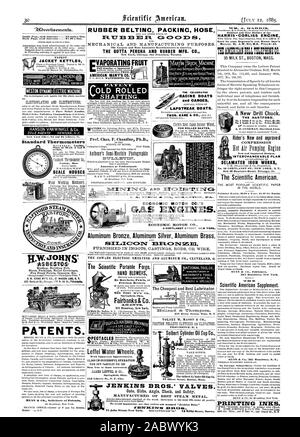 SHAFTING. DELAMATER IRON WORKS Nr. 16 CORTLANUT ST. NEW YORK, N.Y., 40 48th Street Chicag Illinois IN DER WELT. MUNN bei CO.Verlage 361 Broadway New York. Scientific American Supplement. Eine neue Bohrfutter. Die Hartford. A.F. CUSHMAN Hartford Anschl. Fahrer Neue und mproved Kompression Neue und verbesserte Designs. Austauschbare PLAN HERGESTELLT VON Original und nur Erbauer der Harris - CORLISS MOTOR für das Kopieren von Ingenieur- und Dampf User TEAM: RICANNILT: L: TELEFON C 01 95 MILCH ST senden. BOSTON, Mass. Für MECHANISCHE UND HERSTELLUNG. Die größte und umfangreichste Hersteller in Stockfoto