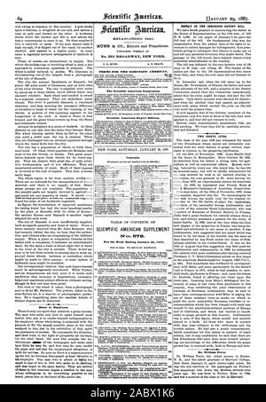 Hinweise zu beschäftigt. Veröffentlicht wöchentlich an Nr. 361 BROADWAY NEW YORK. 0. D. MUNN. A. E. STRAND. Bedingungen für den Scientific American. Ergänzung der Scientific American Scientific American Export Edition. Inhalt. Überwachungspersonen 1 IFIC AMERICAN SUPPLEMENT 8713. Für die Woche endet am 29. Januar 1887. Sante kostenlos.--1 Abbildung 9230 Verbesserte Seil Maschine. - Macbine Für die Herstellung von der Niederlage der ABSCHEULICHEN PATENT BILL. Zwei nützliche Leben. Dr. William Perry. IEGSTA BLI 8 E13 1845., 1887-01-29 Stockfoto