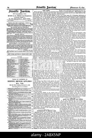 Veröffentlicht wöchentlich an Nr. 361 BROADWAY NEW YORK. 0. D. MUNN. A. E. STRAND. Bedingungen für den Scientific American. Der Scientific American Supplement Gebäude Edition. Spanische Ausgabe des Scientific American. Inhalt. Inhaltsverzeichnis von Scientific American SUPPLEMENT WAVE ACTION. Mit der Vernichtung der amerikanischen Spiel. Brücke unsere Innenstadt SEITENSTRASSEN, 1890-02-08 Stockfoto