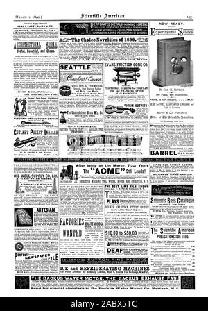 HENRY CAREY BAIRD & Co. Industrielle Verleger Buchhändler und Importeure 810 Walnut Street Philadelphia, Pa US A. nützlich, Schön und billig. 361 Broadway New York. Der vorsehung. Es. I. EVANS KEGELREIBFLÄCHE CO.ING und Ändern der Geschwindigkeit der Maschinen. PROMPT. Effizient und geräuschlos. Adresse. 55 Water Street Boston Mass violine Outfits! Jetzt bereit. Elektrische SPIRALE SCHRAUBENDREHER CUTLERS POCKET INHALATOR Cincinnati Ohio. SEATTLE BARREL MASCHINEN. Barnes' Foot-Power Maschinen, nachdem Sie auf dem Markt vier Jahre ÖL GUT SUPPLY CO. LTD., Pittsburgh PA ARTESISCHEN und Öl gut SuPPILC0.9 80 Beaver Street New Stockfoto