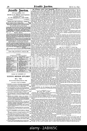 Veröffentlicht wöchentlich auf 0. D. MUNN. A. E. STRAND. Bedingungen für den Scientific American. 53 00 Der Scientific American Supplement Gebäude Edition. Spanische Ausgabe des Scientific American. Inhalt SCIENTIFIC AMERICAN SUPPLEMENT- 12059 Die Kunst des "Leben in hohem Alter., 1890-06-21 Stockfoto