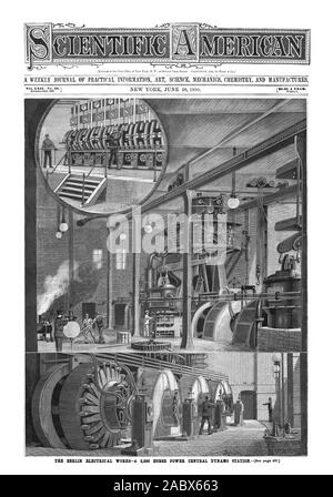 Wöchentliche ZEITSCHRIFT FÜR PRAKTISCHE INFORMATIONEN KUNST WISSENSCHAFT MECHANIK CHEMIE UND PRODUZIERT., Scientific American, 1890-06-28 Stockfoto