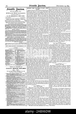 Veröffentlicht wöchentlich auf 0. D. MTJNN. A. E. STRAND. Bedingungen für den Scientific American. Der Scientific American Supplement Gebäude Edition. Spanische Ausgabe des Scientific American. Inhalt. SCIENTIFIC AMERICAN SUPPLEMENT Nr. 767 über Bleistifte. Bienenstiche für Rheuma. Rolling Cold Steel., 90-09-13 Stockfoto