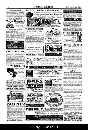 Angemessenen Bedingungen. Gräber Aufzüge. OTTO GASMOTOREN 33000 verkauft. Motoren und Pumpen kombiniert. SCHLEICHER SCHUMM & Co. PHILADELPHIA CHICAG NEW YORK. Gegründet 1846. Nur 53,00 pro Jahr einschließlich Porto. Wöchentlich. 52 Zahlen es Jahr. ZST. 711 "1 NT dc CO 361 Broadway New York. MUNN & Co 361 Broadway N. V. Verlage Scientific American. Gebäude Edition. Druckfarben. SAFES, WIRD GUT zurückzahlen Aisi 1 NNtSTIGATION DER BESTE SAFE. MARVIN SICHERE CO NEW YORK PHILADELPHIA LONDON. ENGLAND. JOHN S. LOVELL WAFFEN CO 147 Washington Street Boston, Mass. 10 THAERICANNTEN CO MASCHINISTEN "Fein" 1'00 LS. STANDARD Stockfoto