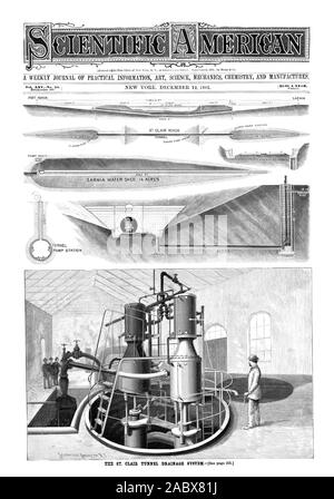 Eine wöchentliche Zeitschrift für PRAKTISCHE INFORMATIONEN KUNST WISSENSCHAFT MECHANIK CHEMIE UND PRODUZIERT., Scientific American, 1891-12-12 Stockfoto