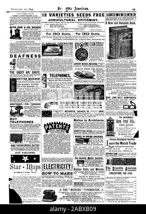 Sorten SAMEN FREI WETTERKAPRIOLEN EPITOMIST. Acht Sorten Farm und Garten Samen aus folgenden Sorten: Und vier Sorten Blumensamen. Für 00 Cent. Für 00 Cent. EPITOMIST PUBLISHING CO.3 Burford Geb.. Indianapolis Ind. HENRY CAREY BAIRD & Co. Industrielle Verleger. Buchhändler und Importeure 0 Walnut St Philadelphia. Pa US A. TORE ROCK & ERZ LEISTUNGSSCHALTER OATES IRON WORKS KALIFORNIEN AUSFLÜGE. Taubheit Louisville KY. SHIRT MASCHINEN SLEEVERS BAR STITCH Maschinen etc. 9077 E. Cumberland Street ARMSTRONG ROHR GEWINDE TRENNMASCHINEN Armstrong Mfg. Co. Bridgeport, Conn Stockfoto