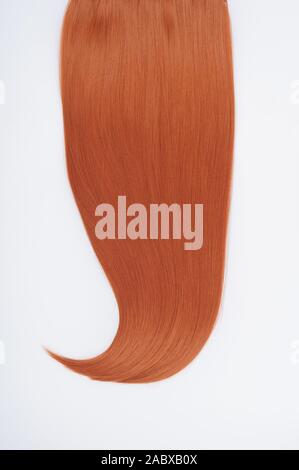 Gerade virgin remy Echthaar Clip in Extensions Stockfoto