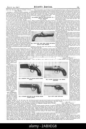 Krickenten sagt Röntgen Strahlen sind Ströme von sehr kleinen Raketen. Musik und Kahlheit. Die moderne REVOLVER - DIE ENTWICKLUNG EINES TYPISCHEN ERFINDUNG. Feld VON NEW ORLEANS. Prof. Andree zurückzukehren. Abb. 3.- LEONARD REVOLVER IN DEN UNITED STATES PATENT OFFICE. Aphasie in Sprachbegabung - erst., Scientific American, 1896-08-29 Stockfoto