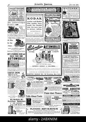 Jedem Ort, VON JEDEM FÜR JEDEN ZWECK Pumpen Holster CHARTER MOTOR MONTGOMERY & Co 105 Fulton St. New York City. Rohöl ist Asbest STEWARD WUNDER er erhältlich. Korrespondenz gebeten. STATE LINE MFO CO Chattanooga Tenn U. S. A. Alle Sorten bei niedrigsten Preisen. Beste Eisenbahn Nähmaschinen Fahrräder Tools. etc. Sparen Sie WIRTSCHAFTSPRÜFER UNTERNEHMEN 219 N. 4th Street St. Louis MO. 2D-Stock. Wilshire. Cleveland 0. Im sechsten Jahr der erfolgreichen Service GASOLENE AUTOMOBILE WYCKOFF SEAMANS & BENEDIKT 322 Broadway New York. Die "ATCHLESS 'ELEKTRISCHES GASFEUERZEUG "STAR ELEKTRISCHE NEUHEIT CO 621 Broadway New York Stockfoto
