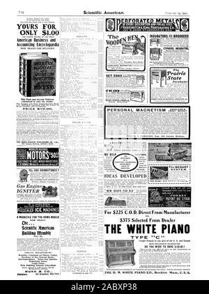 Ideen entwickelt T ERFINDER. Wir Hilfe für Erfinder. Friedrich PEARCE BELIARLE INKUBATOR BRUTAPPARAT & Co. Wenn wir wüssten selbstregulierende Name dieses Papier. GEO STAHL Quincy, Illinois. Die OOP EN nur $ 1,00 American Business- und Rechnungswesen Enzyklopädie JETZT BEREIT FÜR DIE LIEFERUNG. Gasmotor ZÜNDGERÄT D L. HÄLT 1 REGEALED EIS EIN MAGAZIN MASCHINEN FÜR DIE HOME MAKER jetzt bereit. Cbe. Wissenschaftliche Jimerican Gebäude monatliche VOL. 31. Monatliche Kommentar zu aktuellen Themen. Bewertungen der neuesten Bücher. Korrespondenz. Hinweise und Anfragen. Haushalt Notizen. Rechtliche Hinweise. Neue Gebäude Patente (klassifiziert) Preis In steifen gebunden Stockfoto