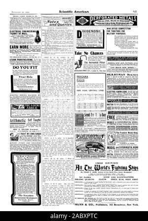 Tha. t Loch die HAPIGOOD BUREAU 257 Broadway IL Y-iumczir rwesimpretcbcor - ICH -35,7 oi BENJ. F. KELLEY & Sohn 91 Liberty St. New York. GENTEL & MILLER 1503 Columbia Avenue Philadelphia WM. T. COMSTOCK Pub. 23 Warren St. New York. Der Franklin Model Shop. Mechanische und elektrische Engi HENRY CAREY BAIRD & C ELEKTROTECHNIK gelehrt, PER E-MAIL. Ausarbeitung Kunst Architektur Bergbau Metall lurgy Business Stenografie Journalismus Buchhaltung etc. DIE KONSOLIDIERTE SCHULEN 156 Fifth Ave N.Y., PASSEN SIE MEHR VERDIENEN DIE LOCKE-CEO. A. ZELLER VERLAG ICH MEINE EIGENEN KARTEN Nehmen keine Chancen KRIEG BÜRO WETTBEWERB Stockfoto