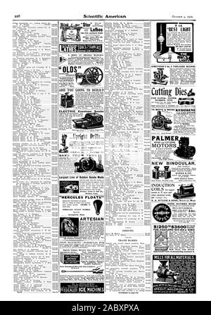 Davis 709751 elektrische Umschlag D. L. HOLDEN K EISMASCHINEN DESIGNS. Marken. Für feine präzise Arbeit SENECA FALLS MEG. Co.695 Water Street Seneca nicht NEW YORK U. S. A. EINE GABE IN BREMSKLÖTZE. Ottomotoren EINFACHHEIT UND WIRTSCHAFTLICHKEIT L. SEBASTIAN DREHMASCHINE C?o." Motor & FUSS WERDEN SIE ZU BAUEN? = 18 Fay Straße Genf N.Y. Suche Lichter elektrische Gas Feuerzeuge. Suche Lichter elektrische Gas Feuerzeuge. Auto mobile Feuerzeuge. Neue Standard Electric Gas Feuerzeug. -. Chemische Batterie und alleinige Mfr. 42 Vesey St. New York N.Y. SPAREN SIE KRAFTSTOFF größte Linie der Gummi waren, Windsor Anschl. "Herkules schwebt Stockfoto