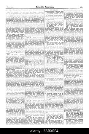 Neue Bücher etc., Scientific American, 1903-05-09 Stockfoto