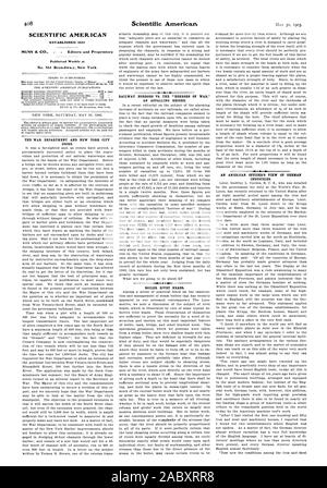 SCIENTIFIC AMERICAN das KRIEGSMINISTERIUM UND NEW YORK CITY DOCKS. Bahn SCHRECKEN VS. Die "Schrecken des Krieges." eine erschreckende Bilanz. Kessel NIETKÖPFE. Von einem amerikanischen Offizier DER DEUTSCHEN INDUSTRIE, 1903-05-30 Stockfoto