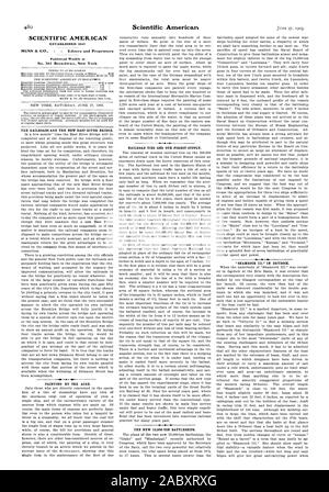 SCIENTIFIC AMERICAN Nr. 361 Broadway. New York DIE EISENBAHNEN UND DIE NEUEN EAST RIVER BRIDGE. Malerei durch den Morgen. Bahnschwellen und unseren Wald. Die neue 13000-T-SCHLACHTSCHIFFEN. Die HAMROCK III" im Trockendock., 1903-06-27 Stockfoto