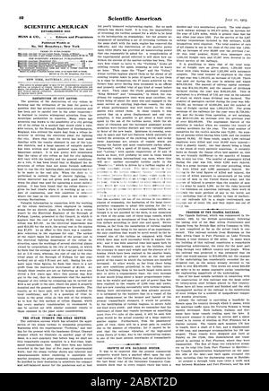 SCIENTIFIC AMERICAN gegründet 1845 MUNN 6. C-Herausgeber und Eigentümer wöchentlich an Nr. 361 Broa. dwa veröffentlicht. y. New York, 1903-07-11 Stockfoto