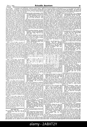 Neue Bücher etc., Scientific American, 1903-07-11 Stockfoto