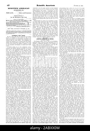 SCIENTIFIC AMERICAN gegründet 1845 MVNN & Co - Herausgeber und Eigentümer wöchentlich an Nr. 361 Broadvve. y New York AUTOMOBIL ROAD RACING. Die Firma, die diese Maschine hergestellten wissenschaftlichen Disposition haben VON ABWASSER könnte Veröffentlicht. Von Charles F. HALTER. Wenn es eine reichliche Versorgung mit Wasser Sie sind, und die Beurteilung durch die gegenwärtigen Fortschritte der Gemeinde, 1904-10-22 Stockfoto