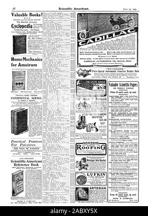 CADILLAC AUTOMOBILE CO. Detroit Michigan Ng Keine N. überarbeitete und erweiterte Auflage II Einnahmen 15000 Einnahmen. 734 Seiten. in Marokko. Post kostenlos. 900 neue Formeln. Home Mechanik für Bewunderer DER VERKAUF VON PATENTEN DURCH F.A.CR ESEE gerade veröffentlichten wissenschaftlichen American Reference Book 20 - DRITTE AUSGABE experimentelle Wissenschaft. Zwei = Geschwindigkeit automatische Coaster Brake Hub auf zeitnahe Themen Thar'AUTO = MARINE MOTOR' $ 37,50 MOTOR NUR STARTEN Detroit Auto Detroit Michigan" WARRENS OCUPIN BÄNDER UND REGELN LUFKIN REGEL CO ARTESISCHEN Preis 10 Cent per mail ELEKTRONEN UND DER ELEKTRO 1426 1427 1386. 1388 1389 1383 1381 Stockfoto