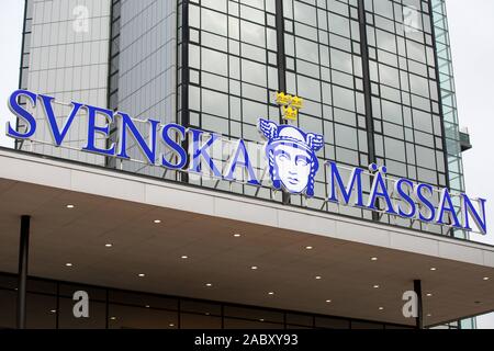 Göteborg, Schweden. 2 Nov, 2019. Schwedische Messe- und Kongresszentrum (Svenska Massan) Logo in Göteborg gesehen. Credit: Karol Serewis/SOPA Images/ZUMA Draht/Alamy leben Nachrichten Stockfoto