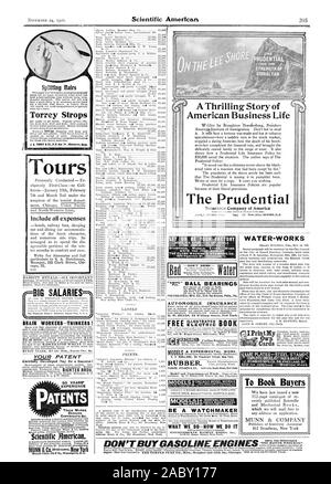 Wasser- Werke gehören alle Aufwendungen GROSSE GEHÄLTER KOPFARBEITER - Denker! Ihr PATENT FÜR SCHREIBEN. Kostenlose Broschüre. Alle Kanten 14. Welle und up. 10 ets. in Briefmarken für Proben. Elektrische Buch HG 4 W. Water Street Milwaukee Wis 4 1 MODELLE GUMMI EIN UHRMACHER, WAS WIR TUN UND WIE WIR ES TUN 8-10.12 Jones Street. Neue 'York. rqpilE PLATTEN - STAHL STEMPEL 60 JAHRE ERFAHRUNG PATENTE MARKEN DESIGN COPYRIGHT & C. Wissenschaftliche Jimericatt. Eine spannende Geschichte der amerikanischen Wirtschaft des Amerikanischen Instituts für Einwanderung. Nicht fehlschlagen Spekulationen - zu lesen, wie eine plötzliche Wendung in der Börse eine gewagte verkrüppelt Stockfoto