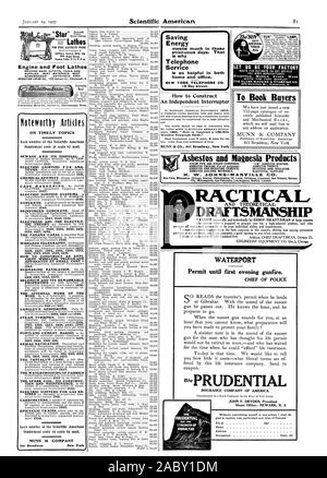 Motor und Fuß Drehbänke MASCHINE SHOP OUTFITS TOOLS UND LIEFERT beste Materialien. Beste Verarbeitung. Katalog kostenlos SEBASTIAN DREHMASCHINE CO 120 Düker St. Cincinnati. O. in der bemerkenswerten Artikel zu aktuellen Themen ELEKTRISCHE BELEUCHTUNG F0R AMA RICAN ERGÄNZUNG 1547. Ergänzung 1547. SCIENTIFIC AMERICAN SUPPLEMENT 1546. S'JPPLEMENTS 1547 1548 1551. Elektronen und den Auserwählten R. 0 - 1432 1433 1434. AMERICAN SUPPLEMENT 1359. SCIENTIFIC AMERICAN ERGÄNZUNGEN 1425 1426 1427 1386 1388 1389 1383 1381 1327 1328 1329. 1431. Wie man eine effi ziente Wireless Telegraph 1363 konstruieren. 1414 1415 1222 1223. Selen und seine bemerkenswerte Stockfoto