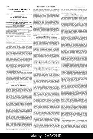 SCIENTIFIC AMERICAN gegründet 1845 wöchentlich an Nr. 361 Broadway New York 361 Broadway New York 361 Broadway New York HEBEZEUG MIT EIGENEN PETARD veröffentlicht. Die humanitäre SEITE DER VIVISEKTION. Schiffbau IN DEN VEREINIGTEN STAATEN., 1907-11-02 Stockfoto