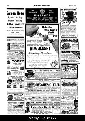 Bänder UND REGELN LUFKIN REGEL CO Saginaw Michigan US A. Second-Hand Schnäppchen $ 887.16 in Tagen Gartenschlauch Gummigurte Dampf Verpackung Gummi Spezialitäten N.Y. BELTING & PACKING CO. 91 und 93 Chambers Street SCHREIBEN FÜR KATALOG BENJAMIN BENJAMIN Luftgewehr LUFTGEWEHR MEG erworben. Co.612 N. Broadway St. Louis MO. DECARBON I ZER allgemein Akku & Batterie C COERZ ANSCHOTZ KAMERAS FOTO OBJEKTIVE FENSTERLÄDEN GEWEHR TRIEDER Ferngläser Teleskope allgemein Katalog. Tools! Tools! Tools! Schützen Sie IHRE FAHRER BESCHÄDIGUNGEN VERMEIDEN PASST DIE RACINE HOLZ SHAPER GUARD FAIR MFG CO-Feld A. RacineWis. Die stärkste METALL Stockfoto