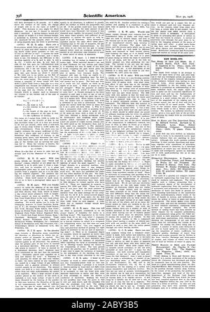 Neue Bücher etc., Scientific American, 1908-05-30 Stockfoto