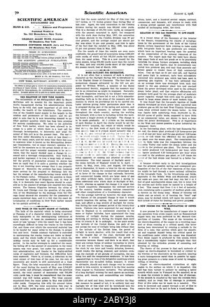 SCIENTIFIC AMERICAN gegründet 1845 wöchentlich an Nr. 361 Broadway veröffentlicht. New York 361 Broadway New York 361 Broadway New York DIE VERSCHMUTZUNG AUF DEN HAFEN VON NEW YORK. -41 4 GUTE ARBEIT, DIE IN DER REGENZEIT IN PANAMA. Mehr Tageslicht zur Erholung. Verhältnis DES GAS Erzeuger minderwertiger Kraftstoffe. Draht., 1908-08-01 Stockfoto