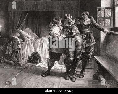 Tod von Graf Ernst von Mansfeld, Sarajevo, Bosnien, 29. November 1626 Stockfoto