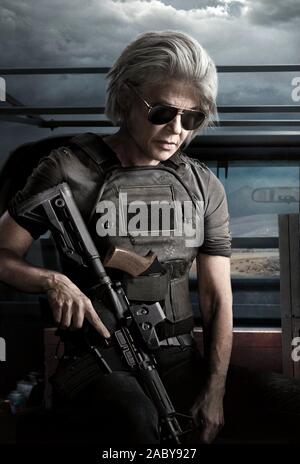 LINDA HAMILTON in TERMINATOR: dunkles Schicksal (2019), unter der Regie von Tim Miller. Quelle: Paramount Pictures/Album Stockfoto