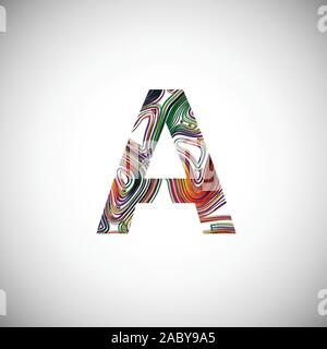 Bunte Zeichen einer Schrift, Vektor, Abbildung Stock Vektor