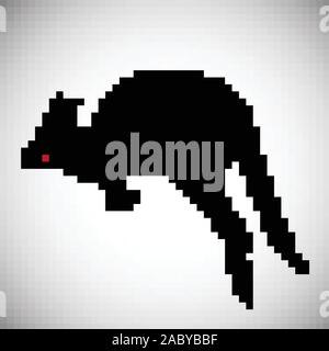 Bunte kangaroo von Linien, Vektor, Abbildung Stock Vektor