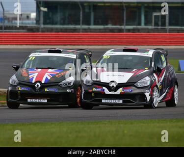 Tyler Lidsey, Renault Clio Sport 220 Trophy, Lukas Warr, Renault Clio Sport 220 Trophy, Renault Clio Cup, BTCC GROSSBRITANNIEN Silverstone, Sonntag, 29. September 2 Stockfoto