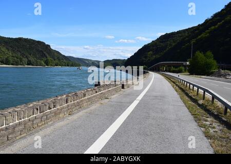 Mittelrheintal im Sommer 2019 Stockfoto