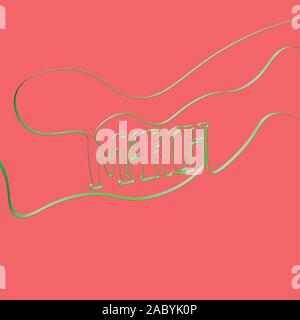 Ribbon font Formen 'March', Vektor, Abbildung Stock Vektor