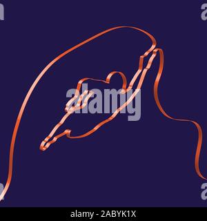 Bunte ribbon Formen ein Schwimmer, Vektor Stock Vektor