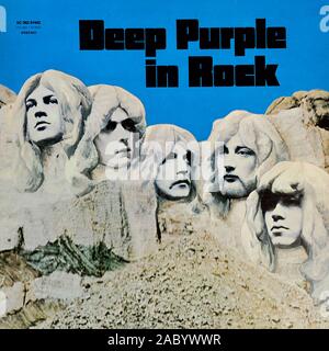 DEEP PURPLE Deep Purple In Rock - Vintage Vinyl Album Cover Stockfoto