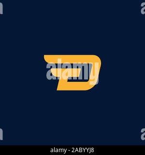 FD Logo. Geschwindigkeit FD erste Logo. Stockfoto