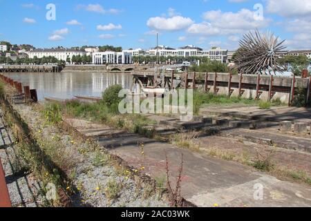 Ufer der Loire in Nantes (Frankreich) Stockfoto