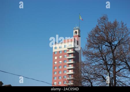 Liktorenturm im Turiner Skyline gesehen Stockfoto