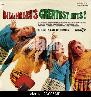Bill Haley's Greatest Hits! - Vintage Vinyl Album Cover Stockfoto