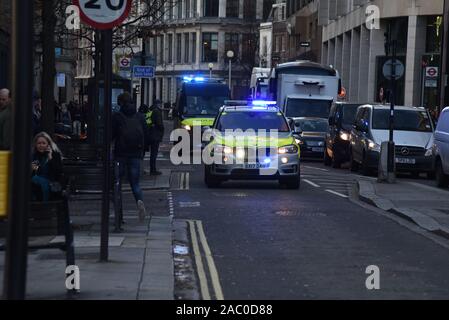 General View of Terror Incident at London Bridge, London, Großbritannien, 29. November 2019. Quelle: PatPhoto/Alamy News Stockfoto