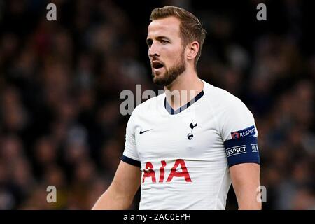 Harry Kane von Tottenham Hotspur - Tottenham Hotspur v Olympiakos Piräus, der UEFA Champions League - Gruppe B, Tottenham Hotspur Stadium, London, Großbritannien - 26 November 2019 Editorial nur verwenden Stockfoto