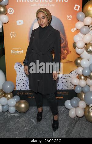 Gäste besuchen Shanie Ryan's' beeinflussen mich' Podcast Launch Party im Jin Bo Gesetz Skybar im Dorsett City Hotel in London bietet: Mariah Idrissi Wo: London, Vereinigtes Königreich, wenn: 29 Okt 2019 Credit: Phil Lewis/WENN.com Stockfoto